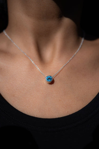 Blue Topaz Necklace